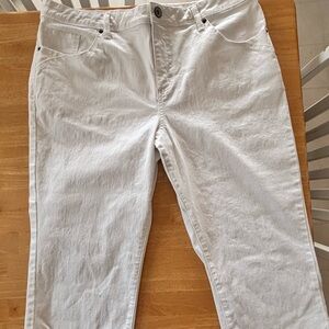 Merona White Cropped Pants